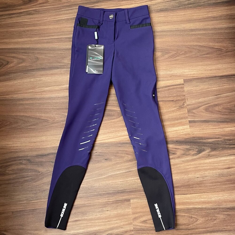 Equiline B-Move Knee Grip Breeches - Purple - US 20